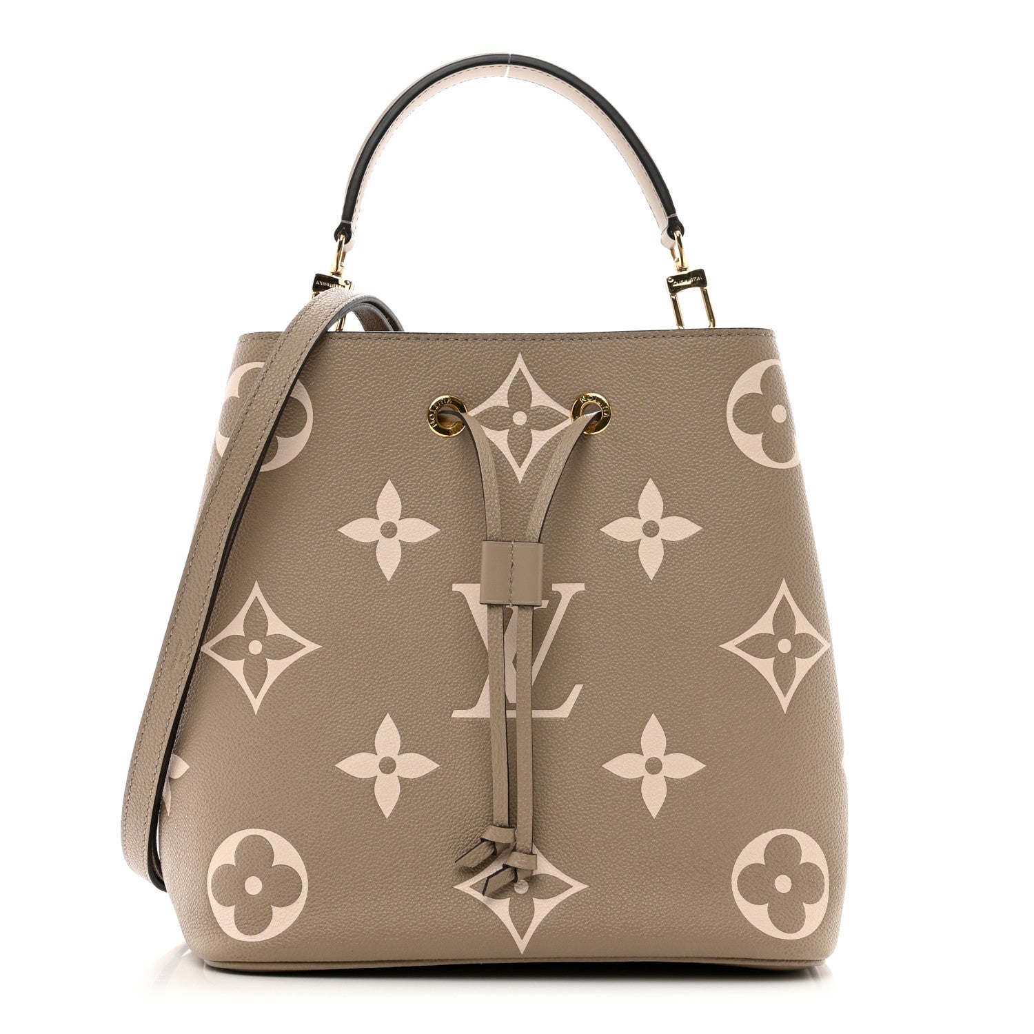 Louis Vuitton Empreinte Monogram Giant Neonoe MM Tourterelle Creme 1 of 9