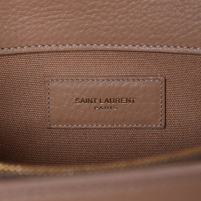 Saint Laurent Calfskin Canvas Small Muse Two Beige 6 of 7