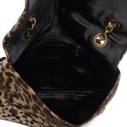 Lanvin Leopard Print Calf Hair Happy Shoulder Bag 5 of 10