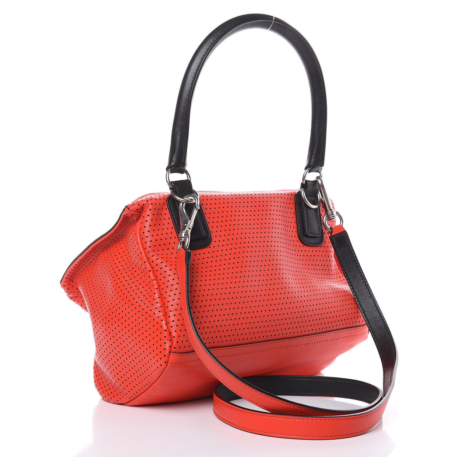 Givenchy Lambskin Perforated Small Pandora Pop Red 3 of 9