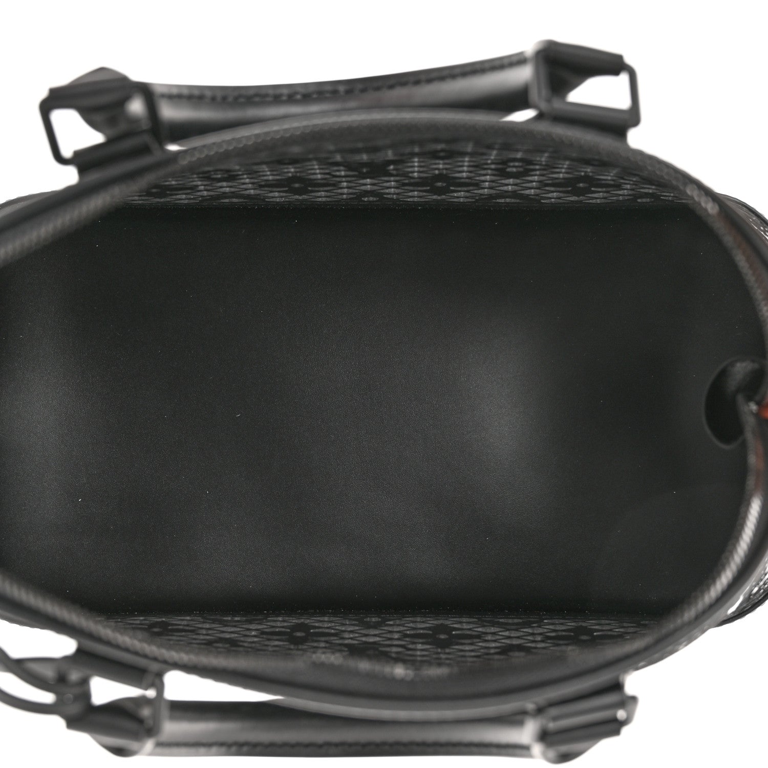 Louis Vuitton Patent Calfskin Laced Monogram Alma PM Black 5 of 11