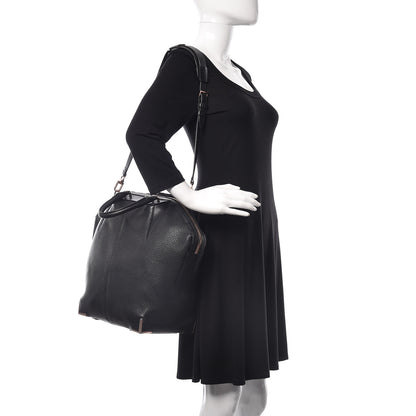 Alexander Wang Pebbled Calfskin Large Emile Soft Black Rose Gold Hardware 3 of 16