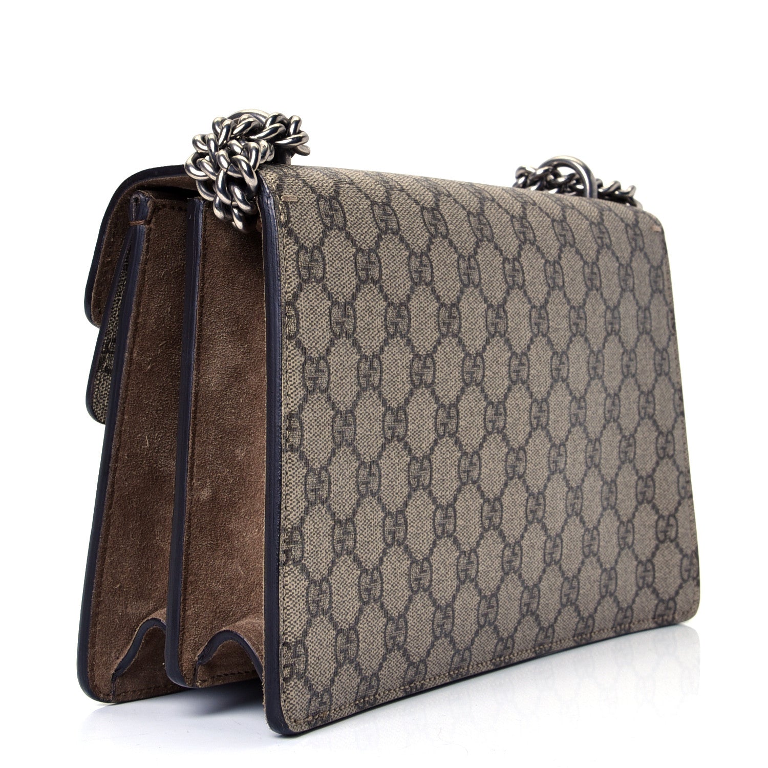 Gucci GG Supreme Monogram Small Dionysus Shoulder Bag Taupe 2 of 4