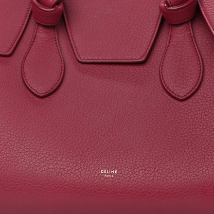 Celine Crisped Calfskin Small Tie Knot Tote Red 8 of 11