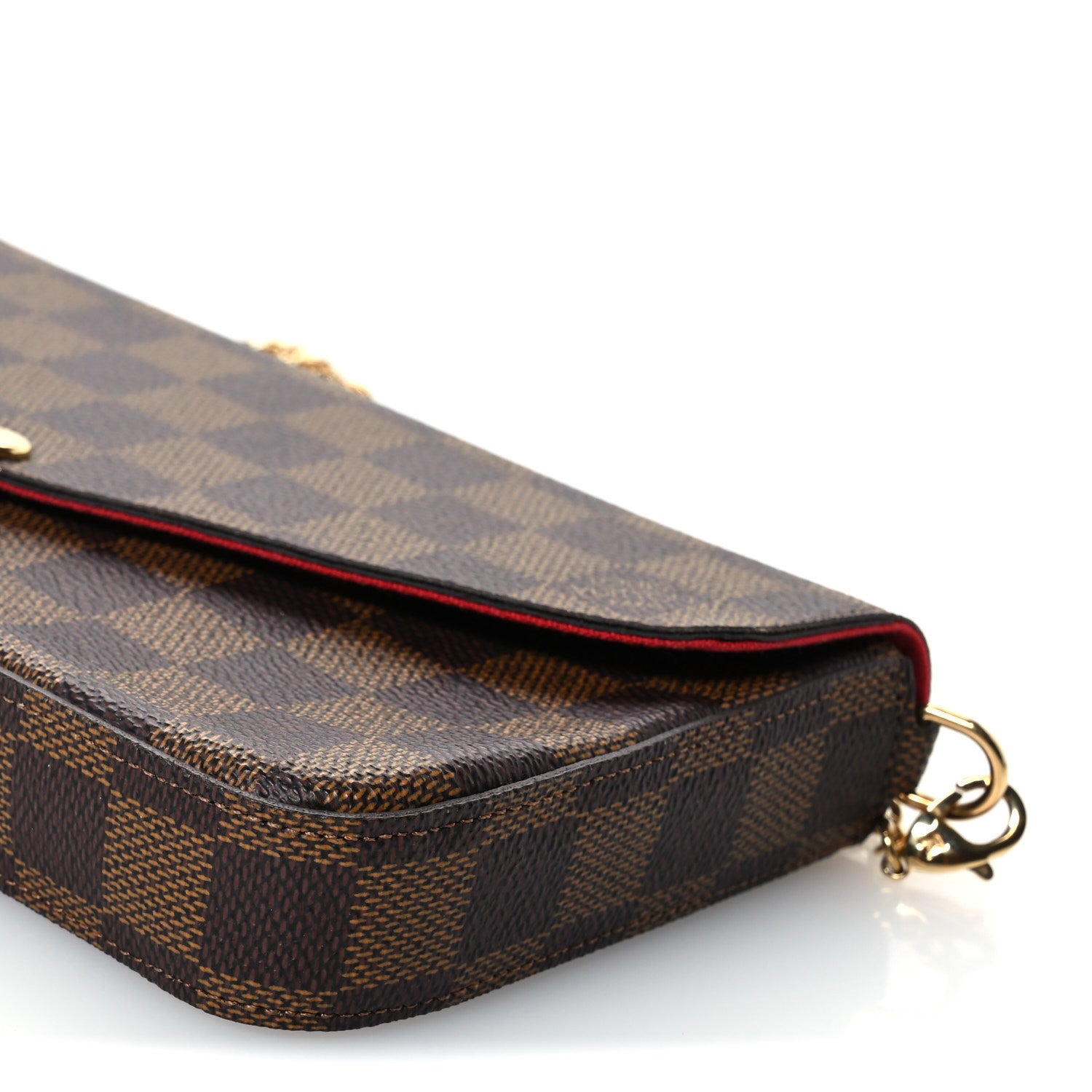 Louis Vuitton Damier Ebene Pochette Felicie Chain Wallet 11 of 11