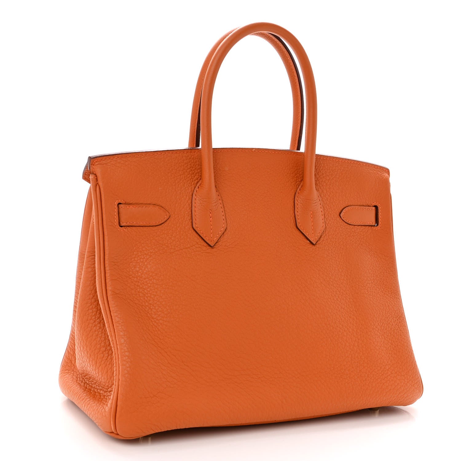Hermes Taurillon Clemence Birkin 30 Orange 3 of 14