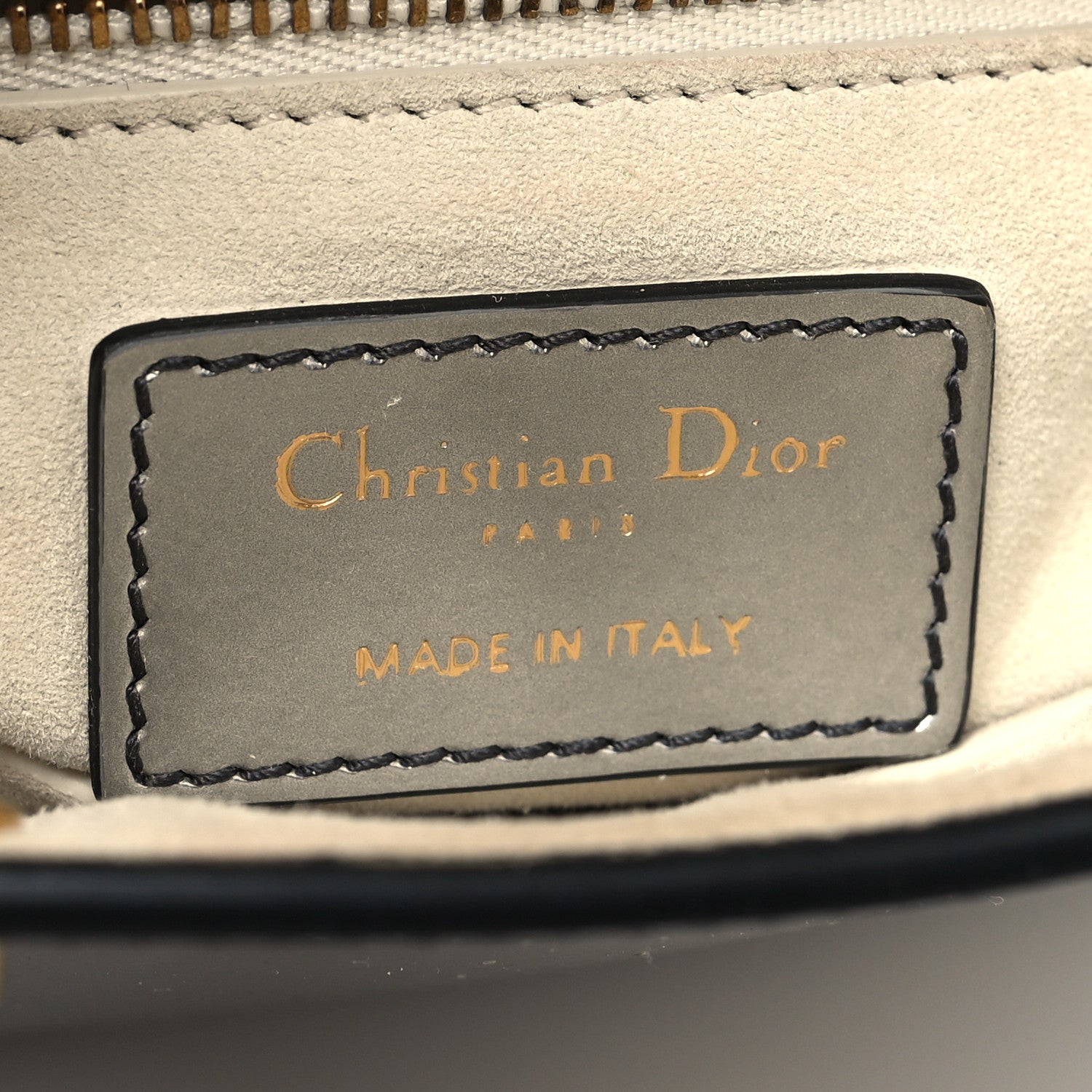 Christian Dior Metallic Glazed Calfskin Mini Lady Dior Silver 6 of 13