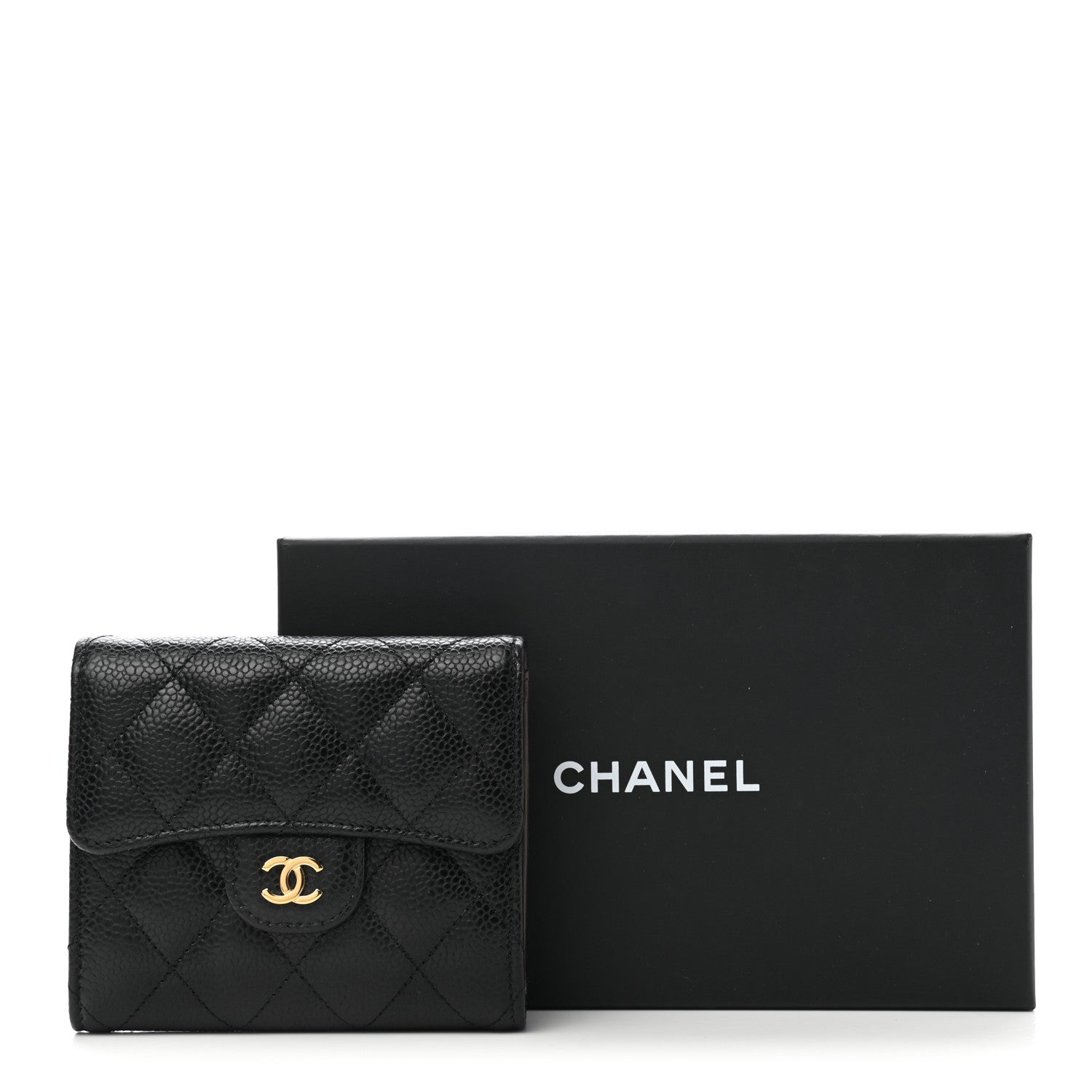 Chanel Caviar Quilted Compact Flap Wallet 9 of 9