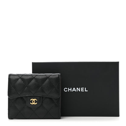 Chanel Caviar Quilted Compact Flap Wallet 9 of 9