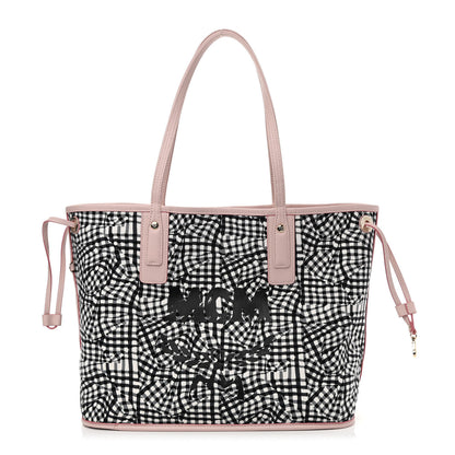 MCM Visetos Medium Liz Reversible Shopper Tote Soft Pink 3 of 13