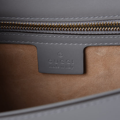 Gucci Calfskin Small Sylvie Shoulder Bag Deep Grey 6 of 7