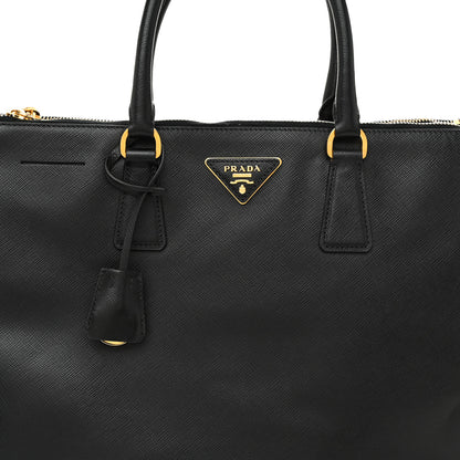 Prada Saffiano Large Galleria Double Zip Tote Black 9 of 14