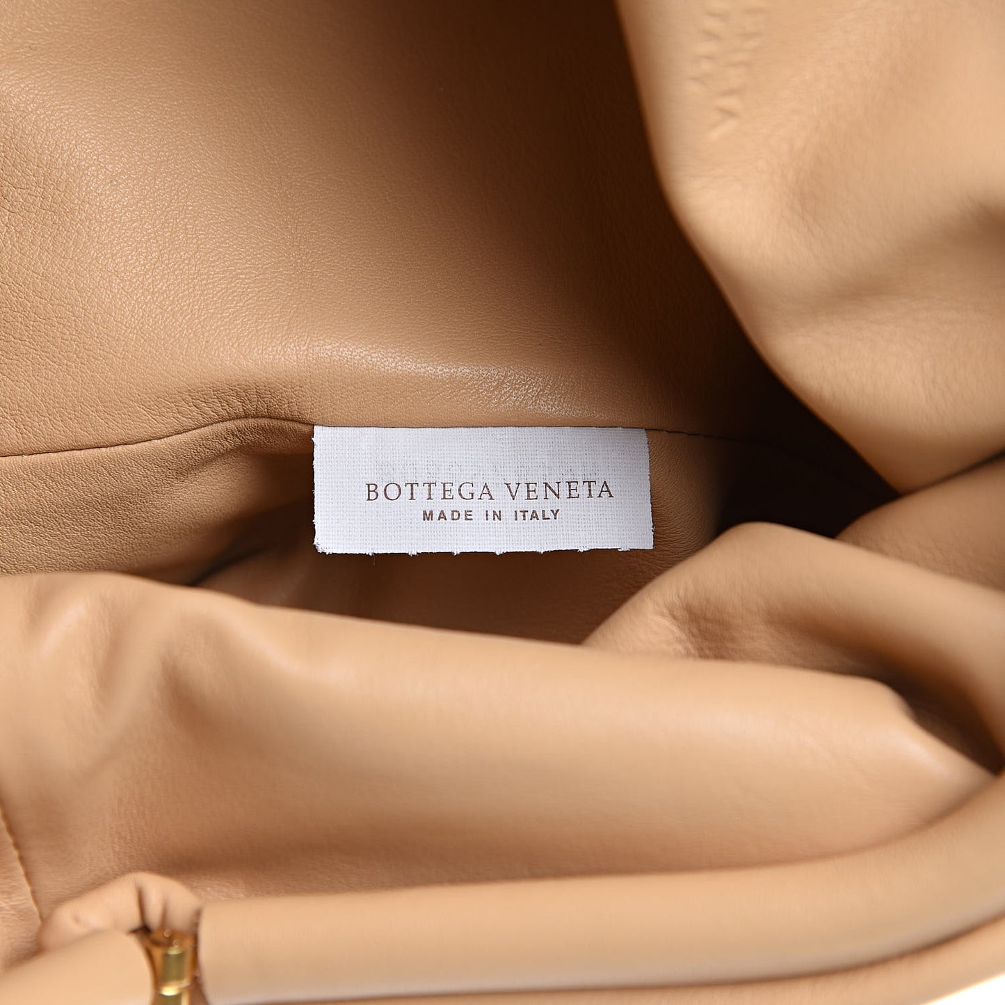 Smooth Butter Calf The Pouch Oversized Clutch Nude