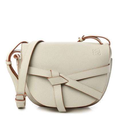 Loewe Grained Calfskin Small Gate Crossbody Bag Light Ghost 1 of 9