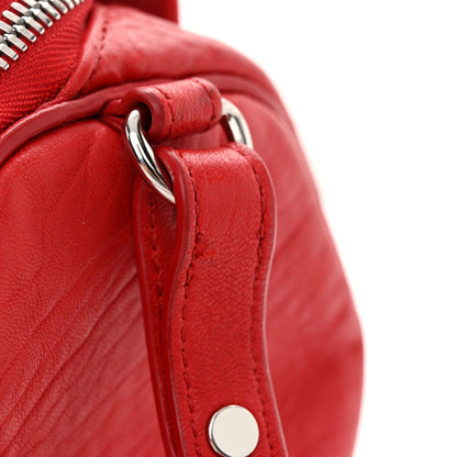 Alexander Wang Pebbled Lambskin Mini Rockie Red Rhodium Hardware 12 of 16