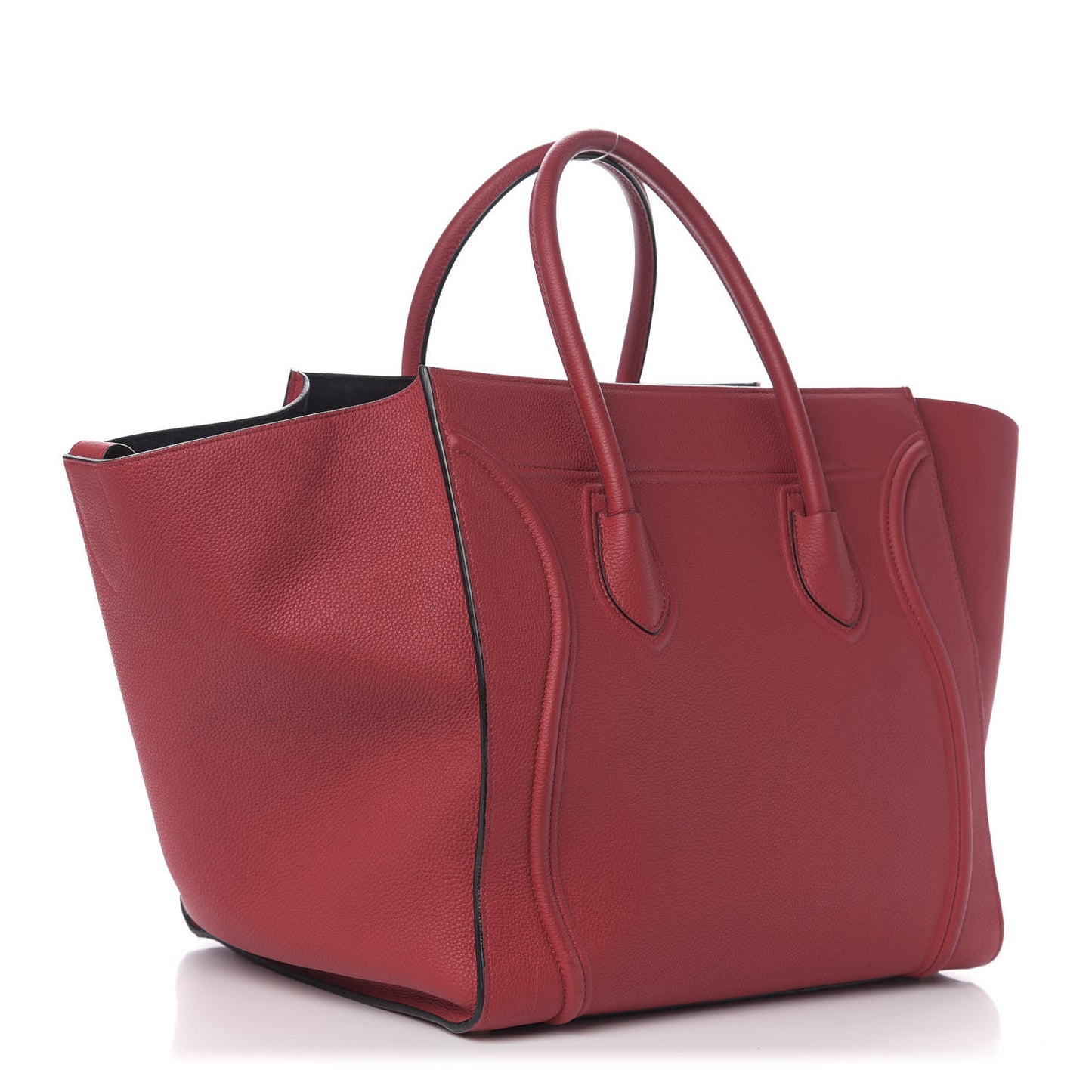 Grained Calfskin Medium Phantom Luggage Burgundy