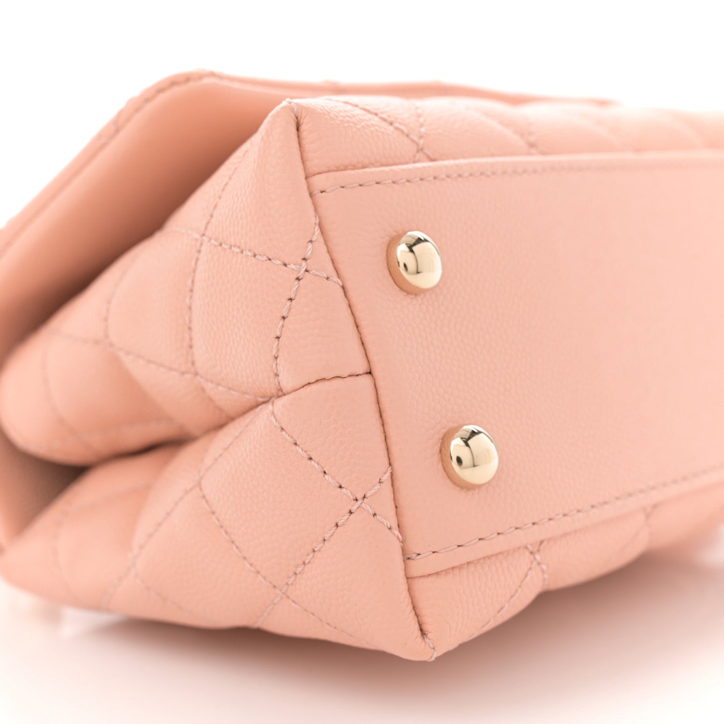 Caviar Quilted Extra Mini Coco Handle Flap Light Pink