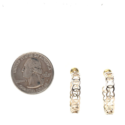 Chanel Metal CC Hoop Earrings Gold 2 of 4