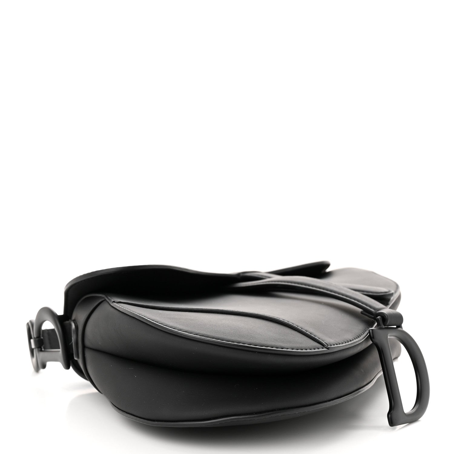Christian Dior Ultra Matte Calfskin Saddle Bag Black 4 of 11