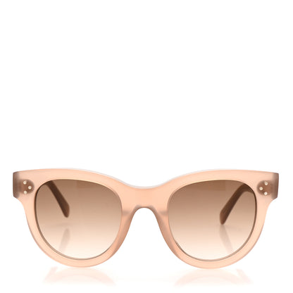 Celine Acetate Studded Mineral Round Sunglasses CL4003IN Light Brown 2 of 8