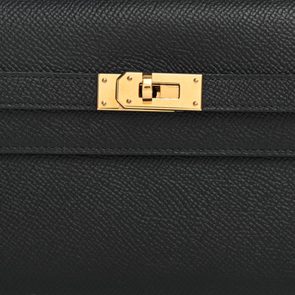 Hermes Epsom Kelly Wallet To Go Black 7 of 9