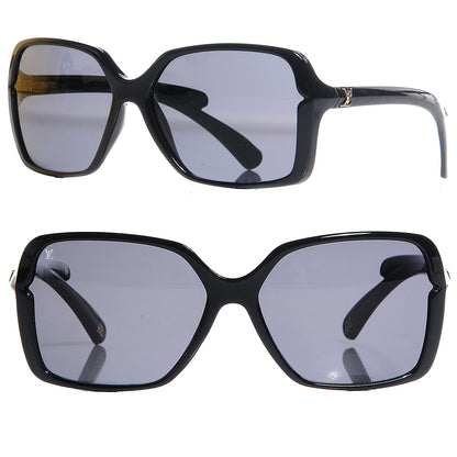 Louis Vuitton Flore Carre Sunglasses Black 1 of 4