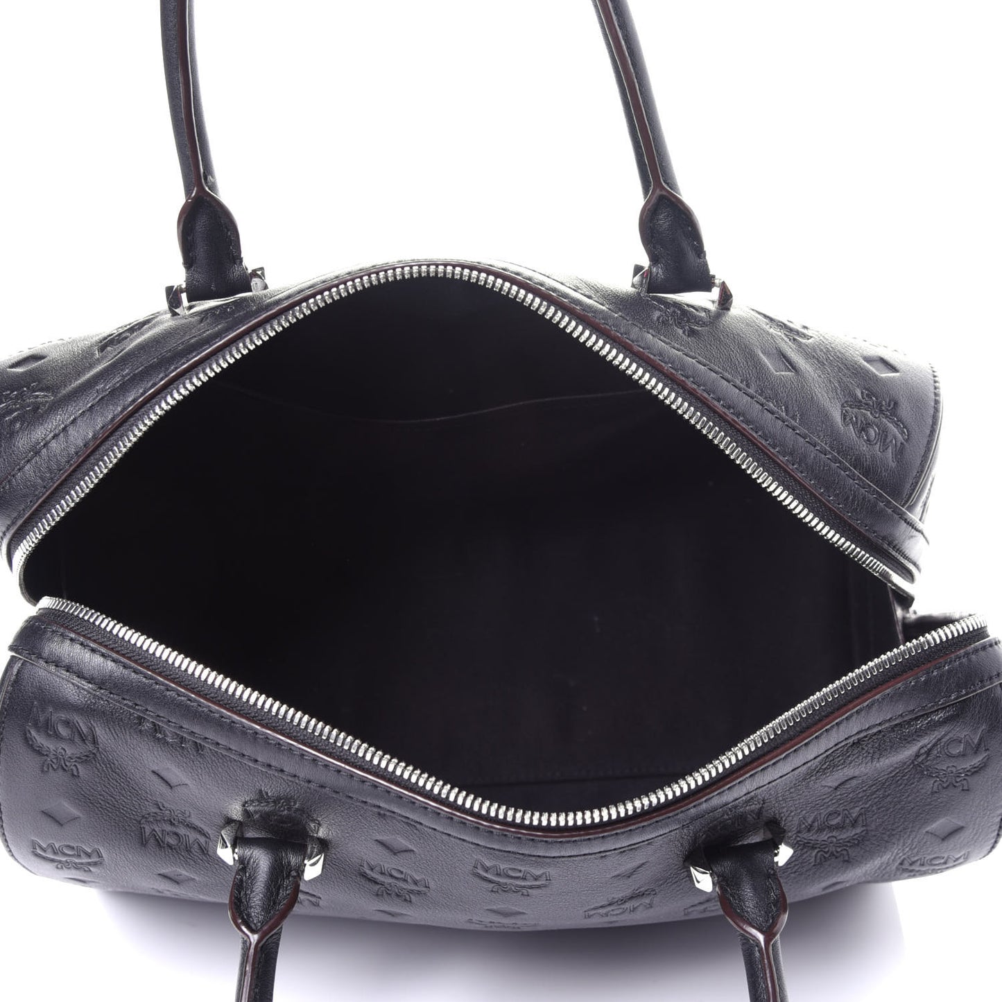 Calfskin Ottomar Monogram Essential Boston Bag Black