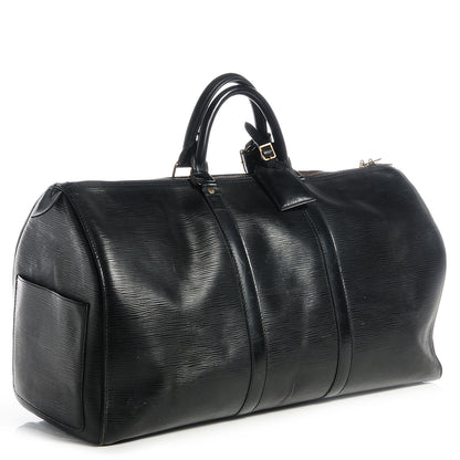 Louis Vuitton Epi Keepall 50 Black 3 of 8