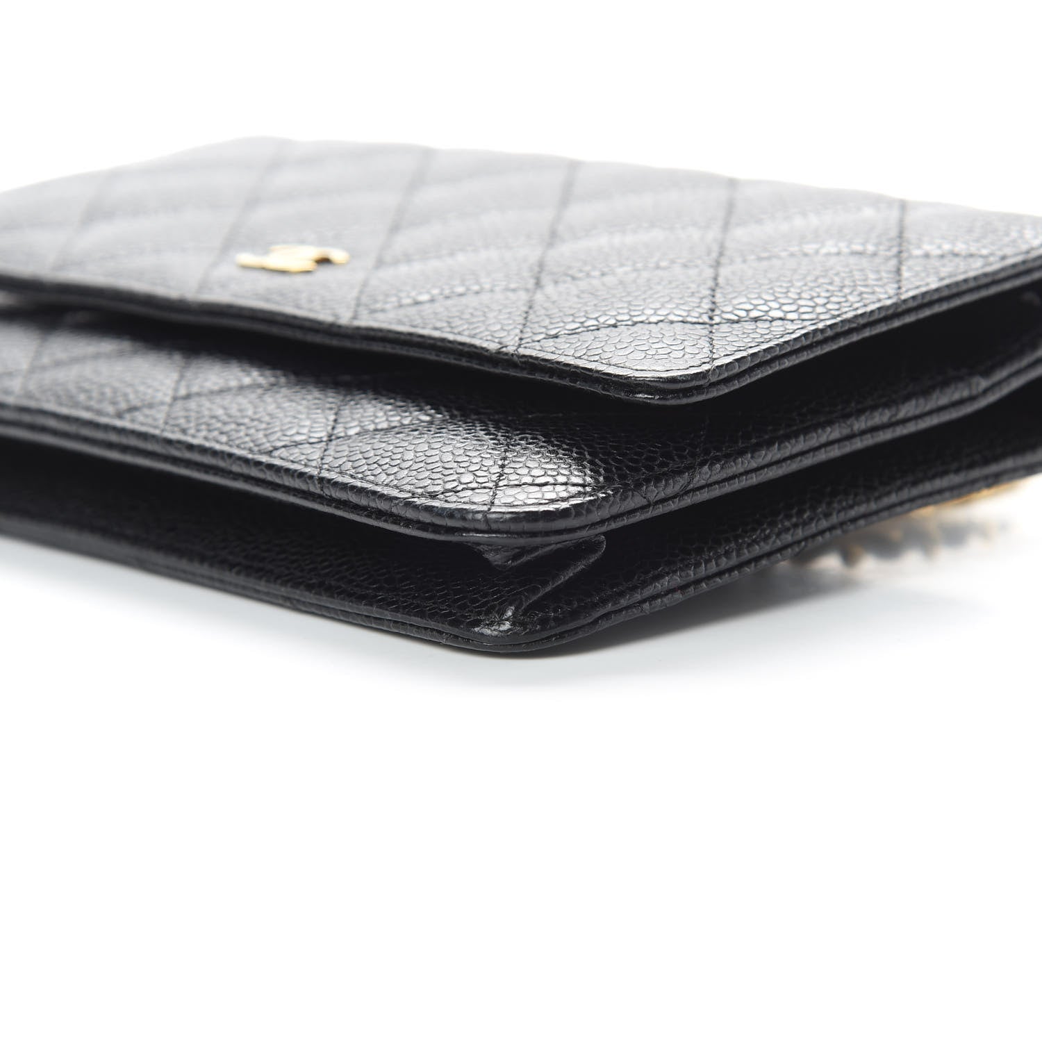 Chanel Caviar Quilted Wallet On Chain WOC Black 11 of 12