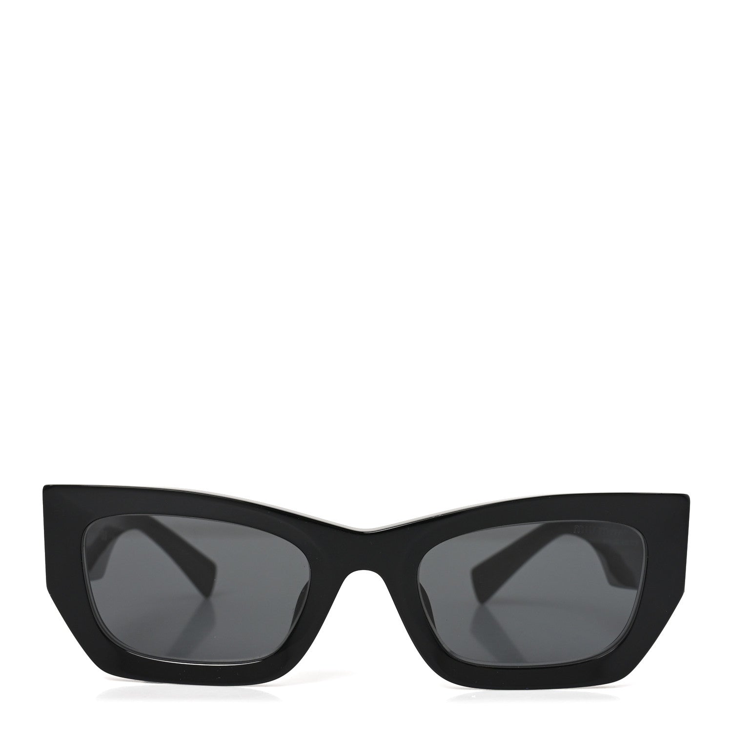 Miu Miu Acetate Rectangle Sunglasses SMU 09W Black 2 of 7