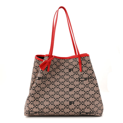 Off-White Coated Canvas Arrow Print Day Off Tote Bag Beige 1 of 21