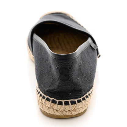 Gucci Monogram Espadrilles 37 Black 9 of 10