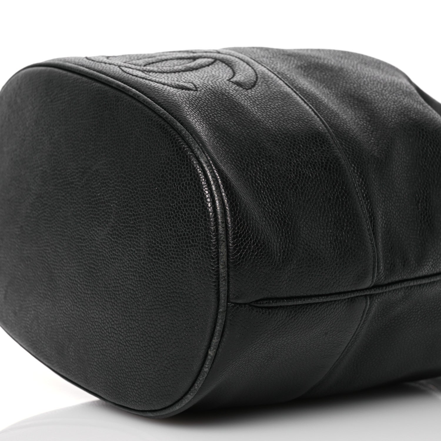 Chanel Caviar CC Drawstring Shoulder Bag Black 11 of 19