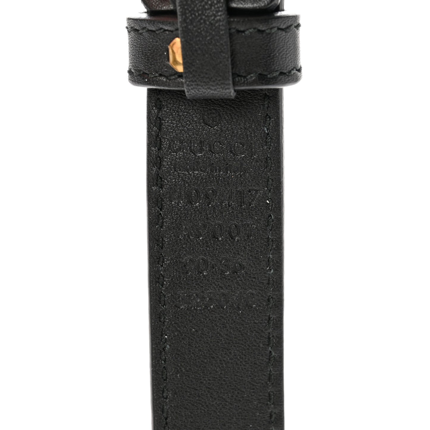 Calfskin Double G 20mm Belt 90 36 Black