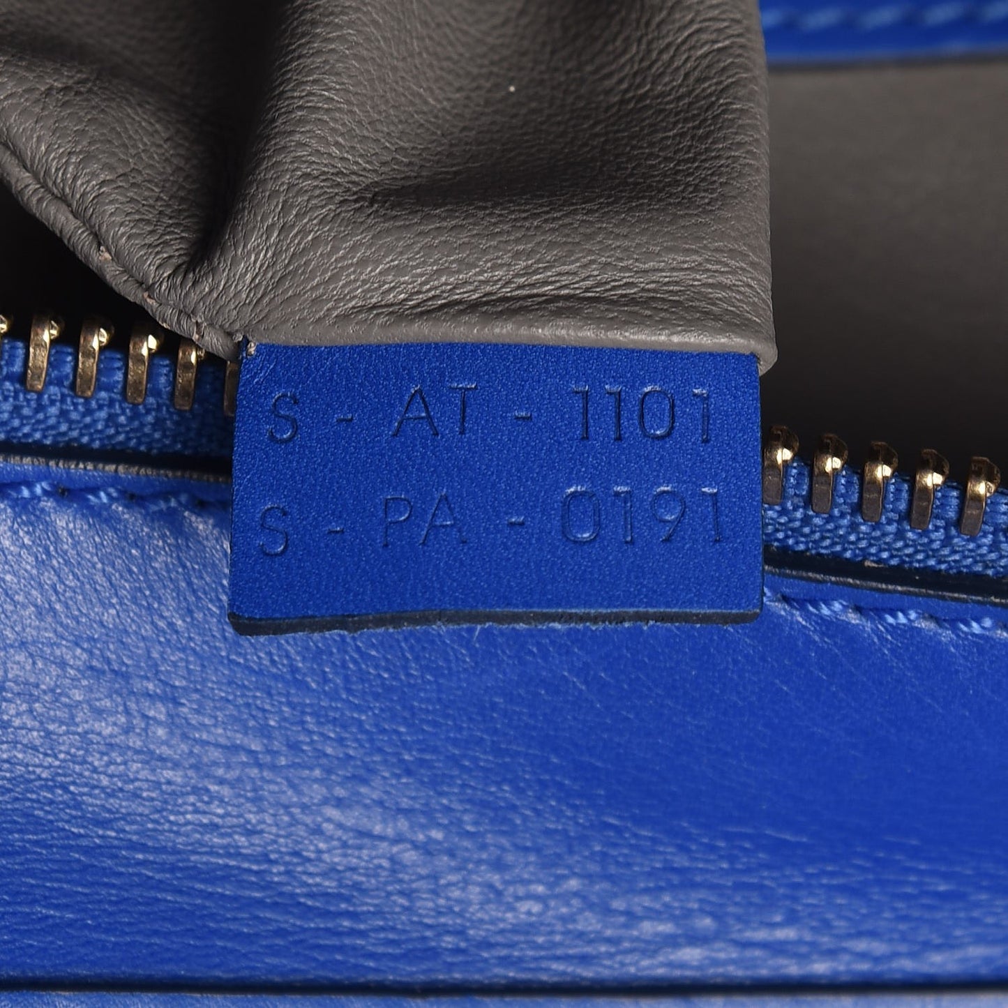 Smooth Calfskin Suede Mini Luggage Royal Blue