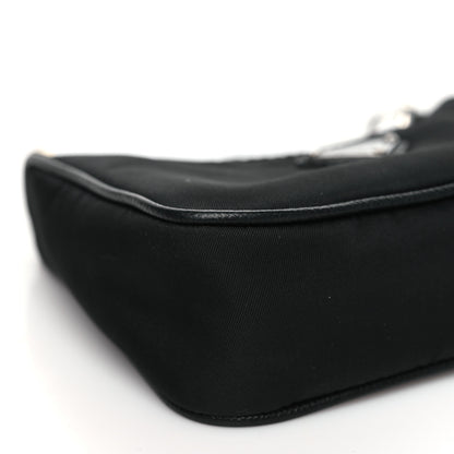 Prada Tessuto Nylon Mini Re-Edition 2000 Shoulder Bag Black 8 of 9