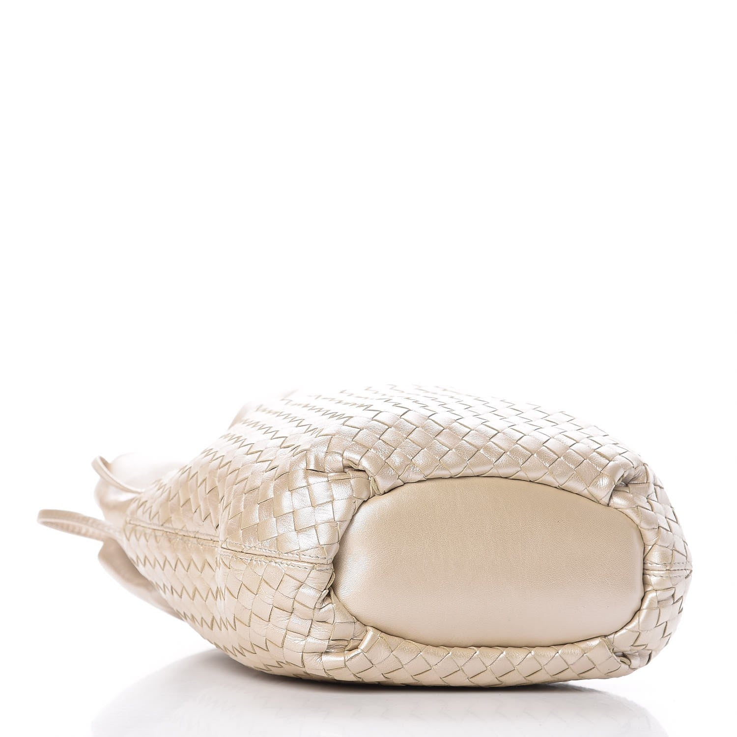 Bottega Veneta Nappa Intrecciato Drawstring Bucket Bag Silver 5 of 10