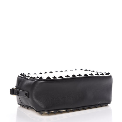 Valentino Garavani Calfskin Rockstud Camera Crossbody Bag Ivory Black 4 of 11