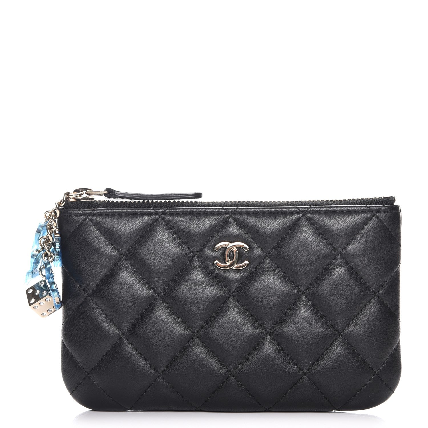 Chanel Lambskin Quilted Casino Coin Purse Black 1 of 8