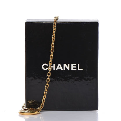 Chanel Sunburst Cutout CC Necklace Gold 7 of 7