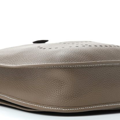 Hermes Taurillon Clemence Evelyne III PM Etoupe 7 of 8