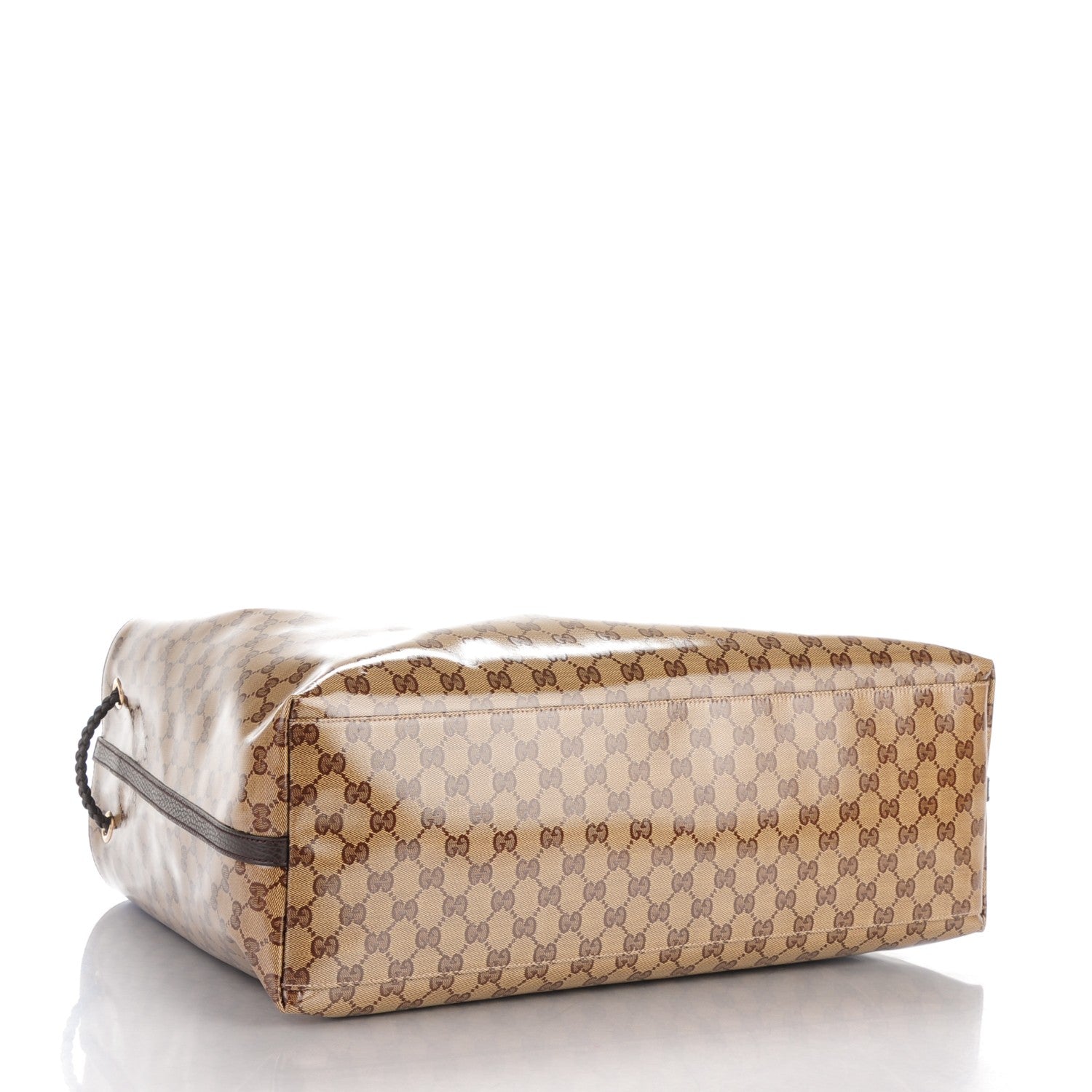 Gucci Crystal Monogram Large Gifford Shopping Tote Brown 4 of 7