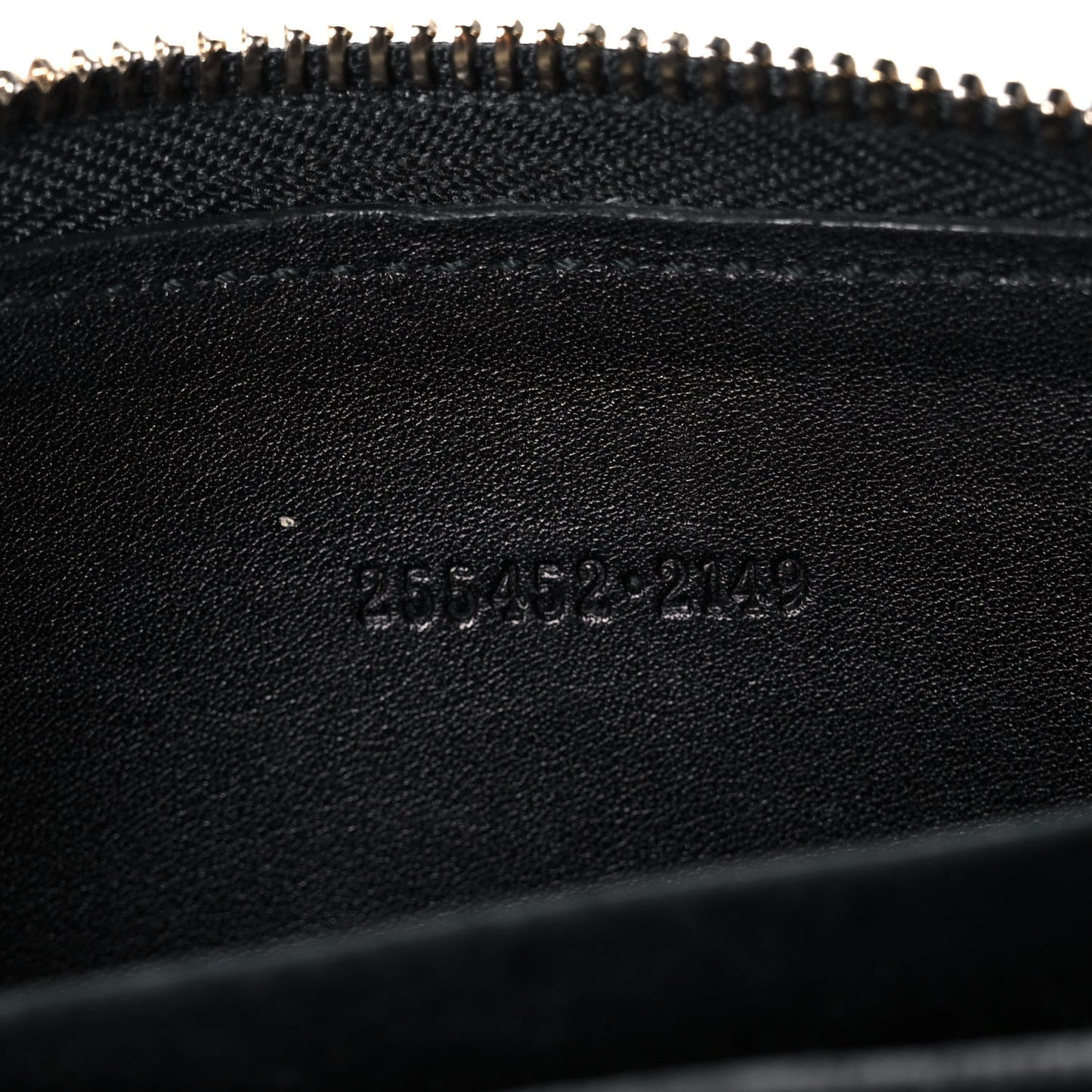 Guccissima Zip Around Card Case Black