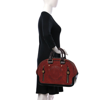 Louis Vuitton Suede Stamped Havane Bowler GM Brun 2 of 13
