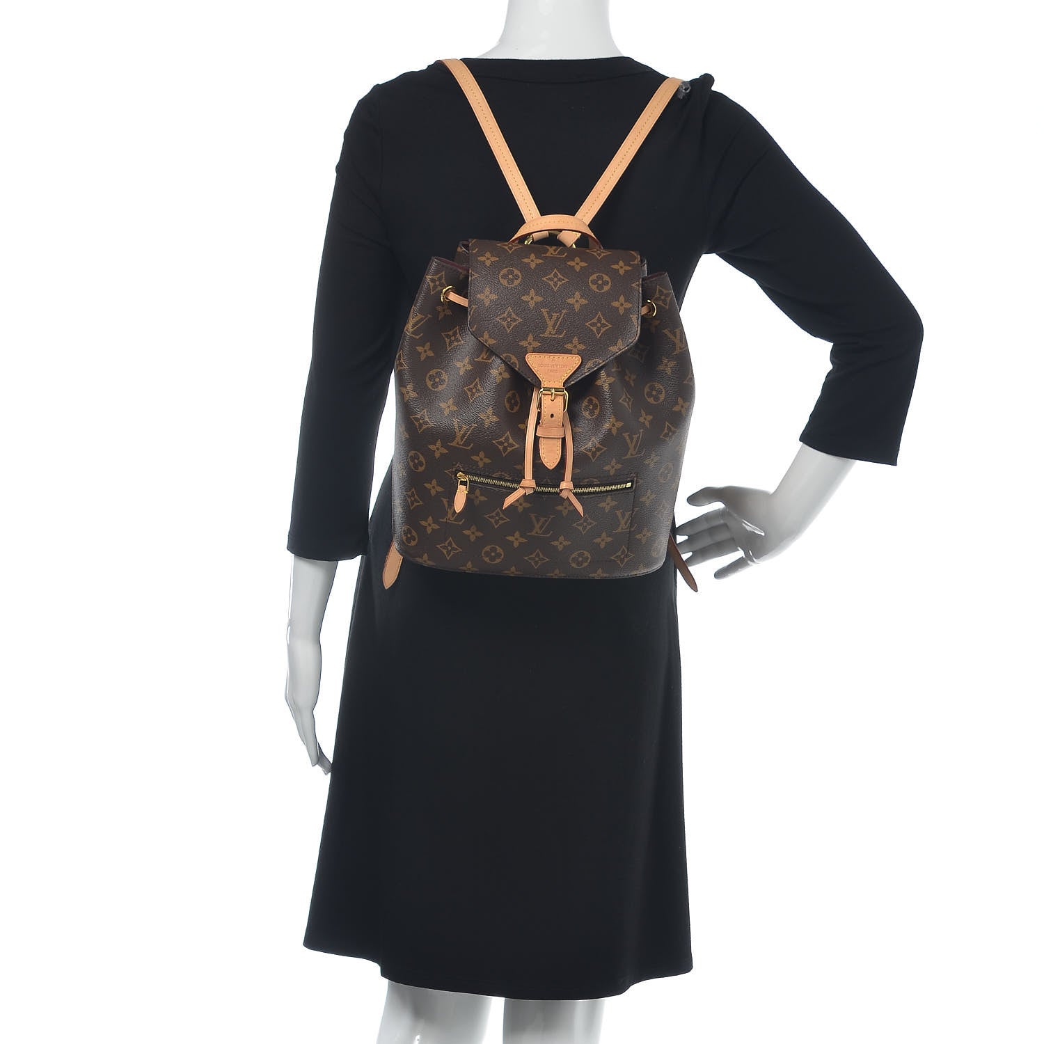 Louis Vuitton Monogram Montsouris NM Backpack 2 of 10