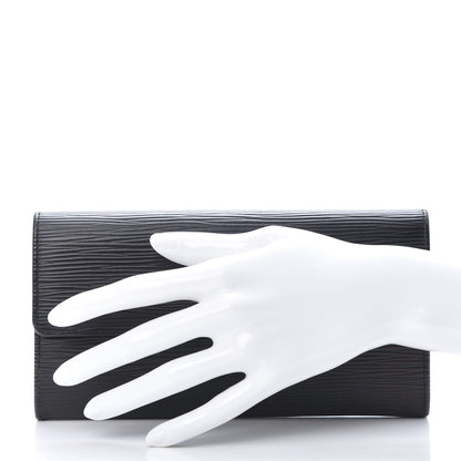 Louis Vuitton Epi Sarah Wallet Black 2 of 9