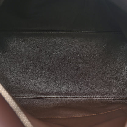 Loewe Nappa Lambskin Large Featherlight Puzzle Bag Dark Chestnut 5 of 15