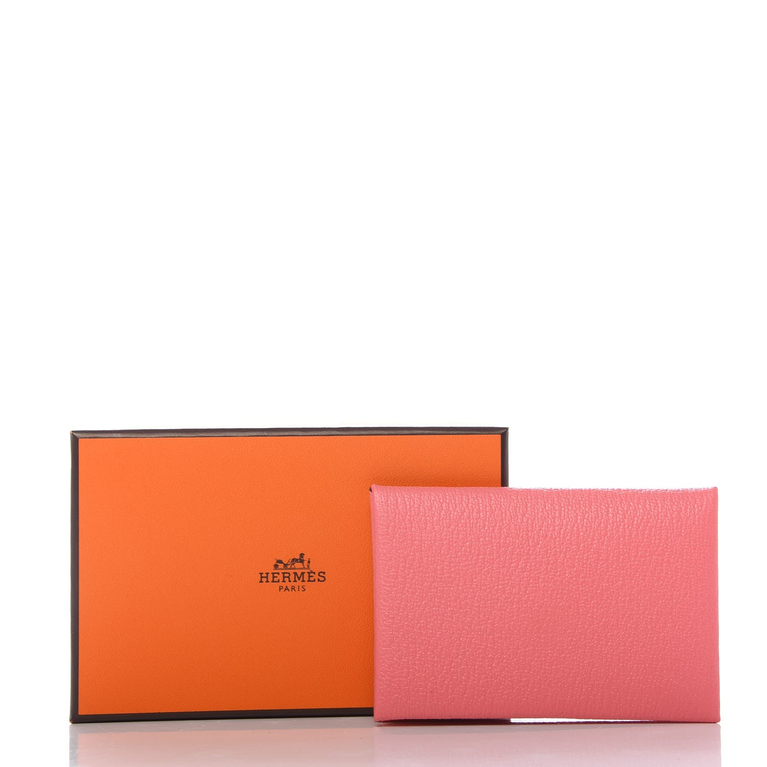 Hermes Chevre Mysore Calvi Card Case Rose Ete 10 of 10