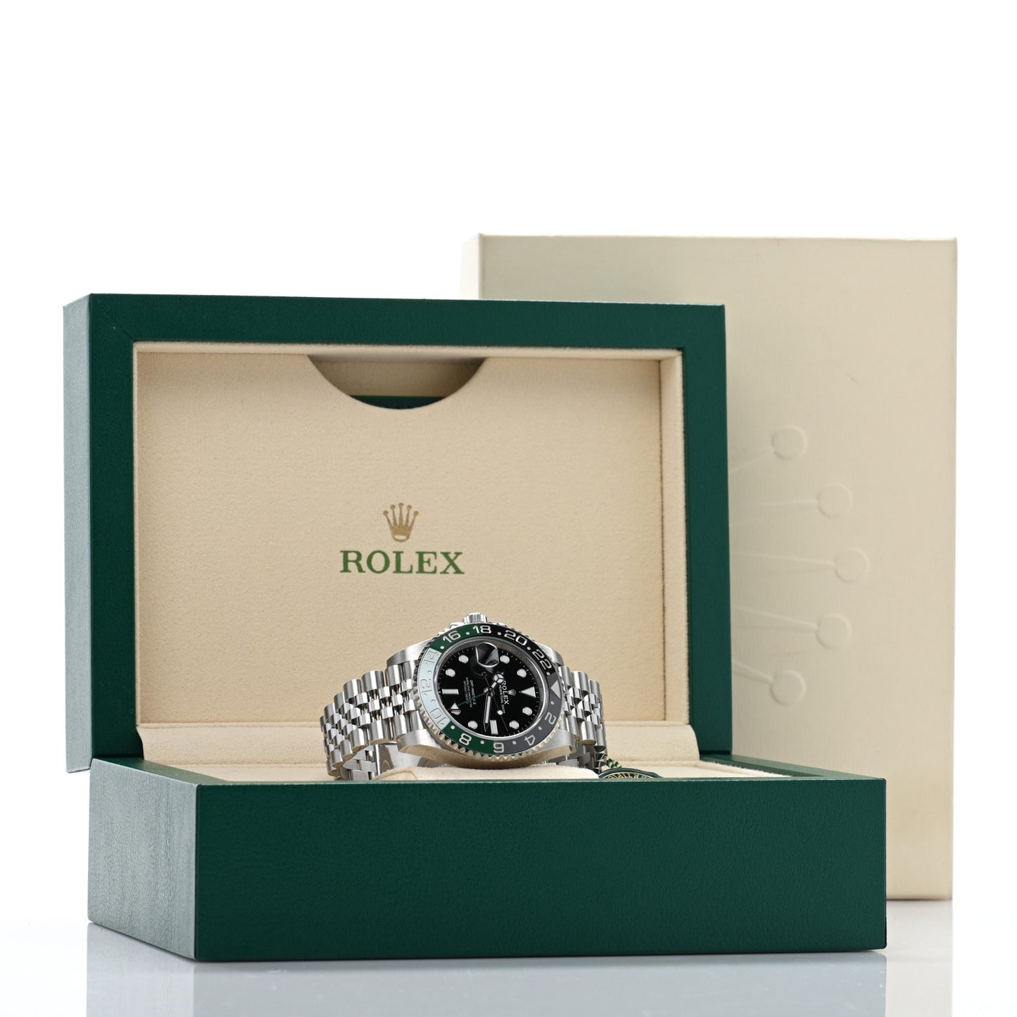 Stainless Steel 40mm Oyster Perpetual Date GMT Master Ⅱ Sprite Watch 126720VTNR