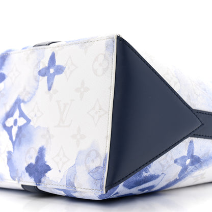 Louis Vuitton Monogram Watercolor Weekend Tote PM Blue 9 of 9